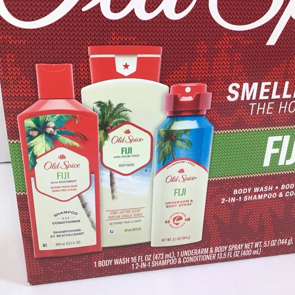 Old Spice Smellebrate The Holidays Fiji Body Wash & Spray 2in1 Shampoo Condition